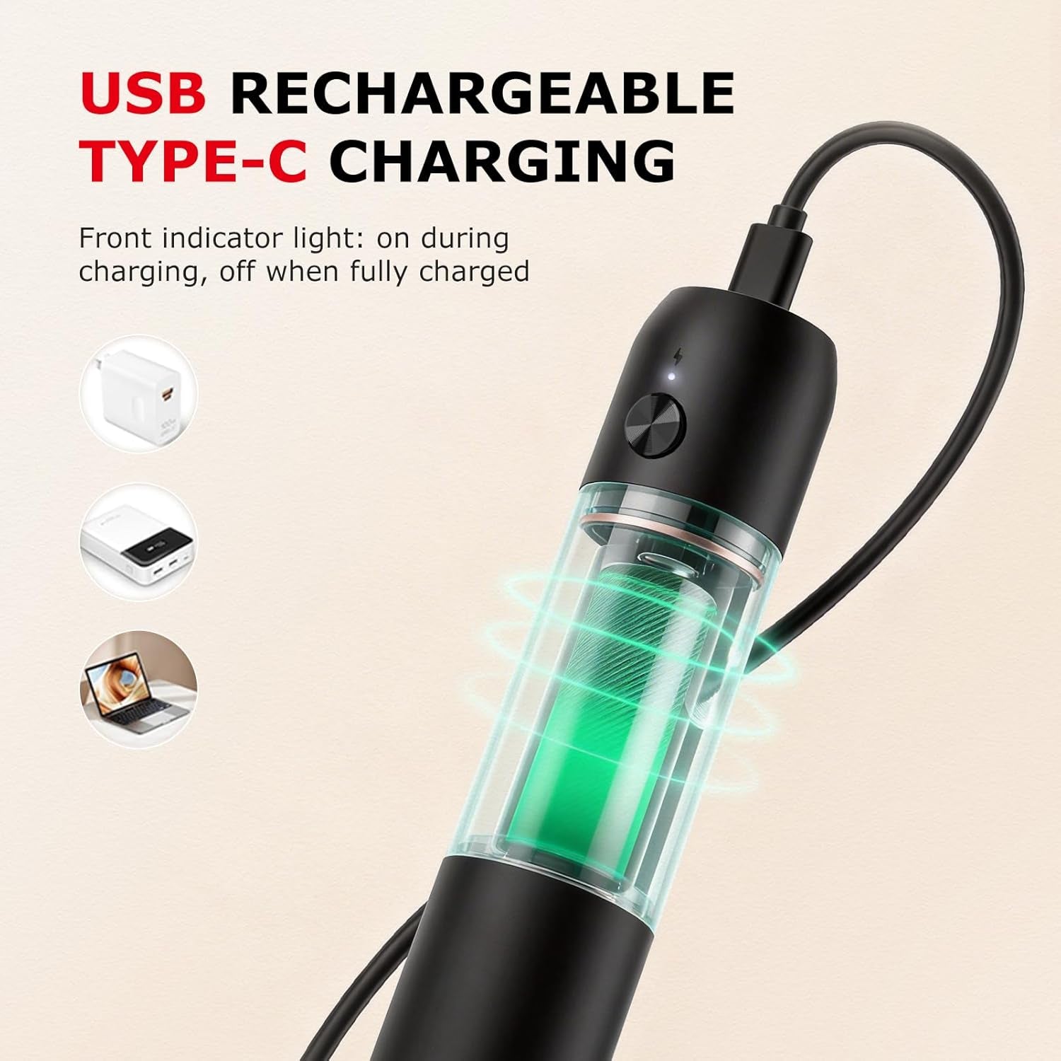Rechargeable Milk Frother Handheld, Charging USB-C | Electric Foam Maker with Stainless Steel Whisk, Portable Hand Wand Drink Mixer for Coffee Matcha Lattes Cappuccino